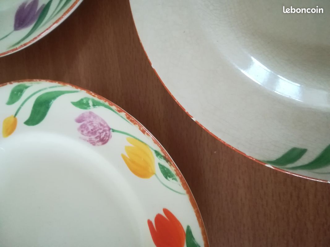 Vintage lot 8 assiettes ceramique anglaise Adderley Lawleys (image 10)