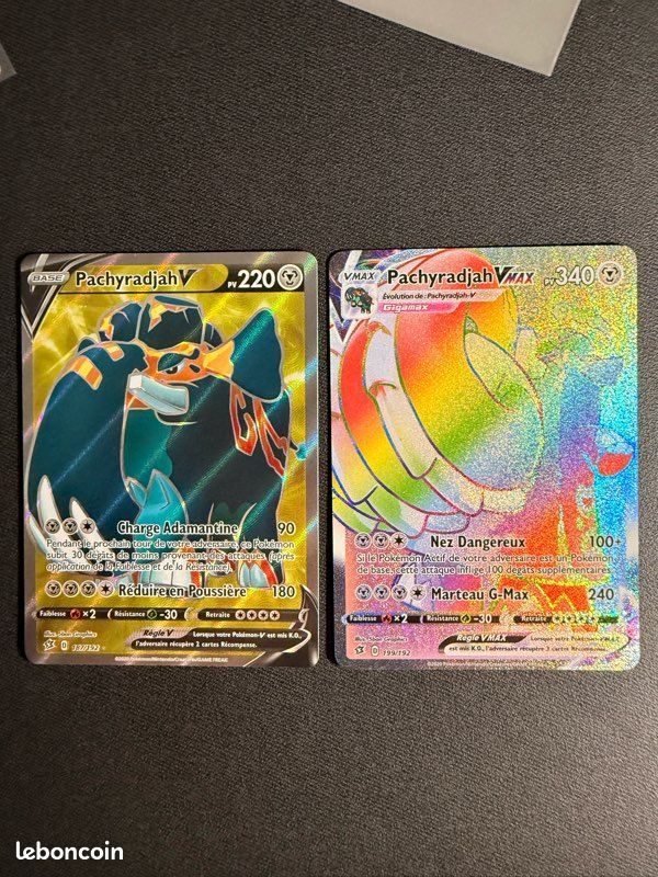 Duo cartes Full Art Pachyradjah Clash des Rebelles (image 1)