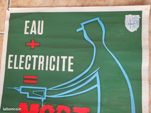 AFFICHE POSTER VINTAGE prévention sécurité industrielle (image 2)