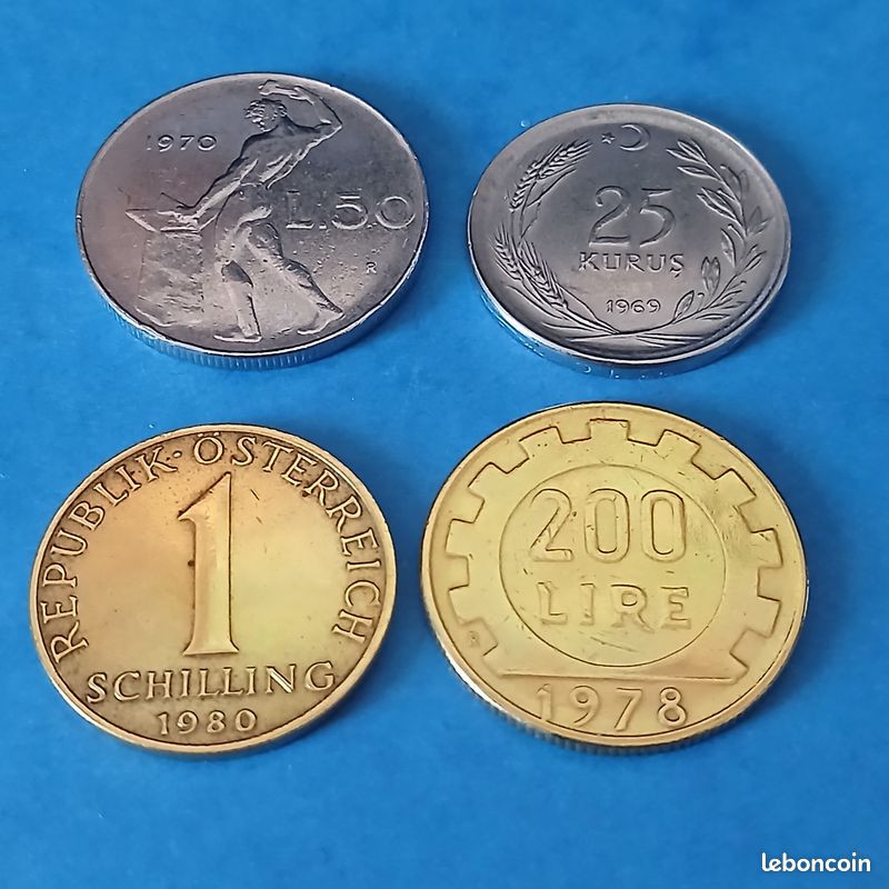 Kit de démarrage pour collection de pièces de monnaie 60 pays pièces / 100 % original authentique / pièce