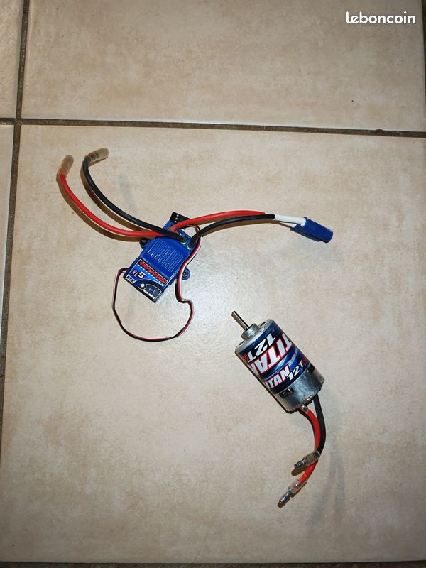 Combo Traxxas XL5 + Titan 550 12T - Variateur Et Moteur Brushed, échelle 1/10, Neuf