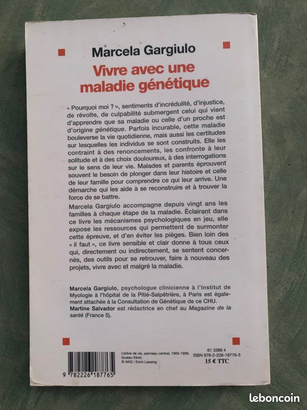 Vivre avec une maladie génétique - Marcela Gargiulo 8 euros (image 2)