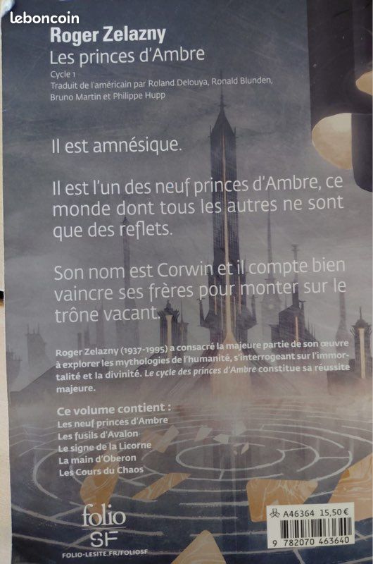 Les princes d’ambre cycle 1 de Zelazny (image 2)