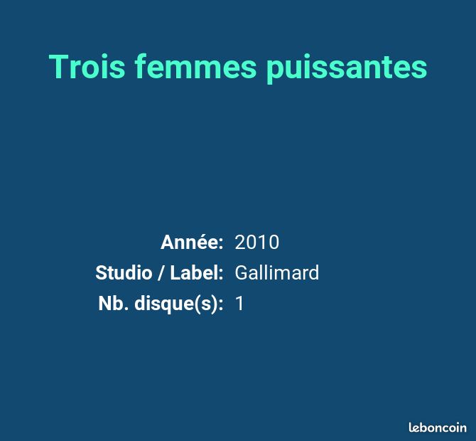 Trois femmes puissantes (image 2)