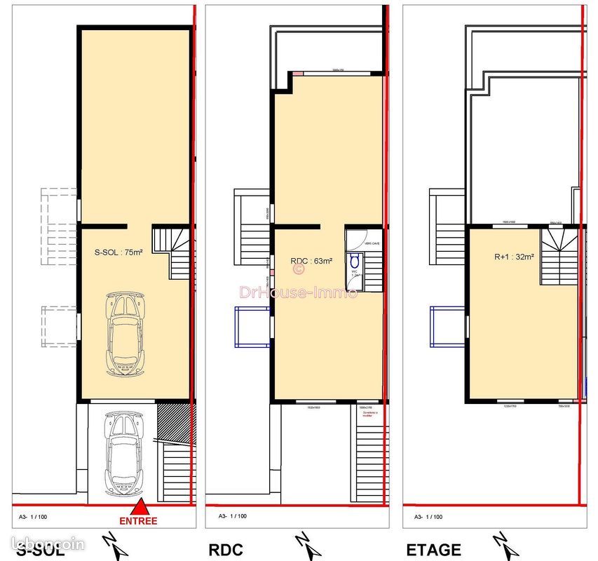 Maison 4 pièces 95 m² · à Ingrandes-le-Fresne-sur-Loire · 95 m² · 159 000 €