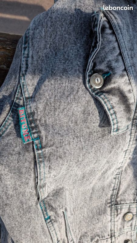 [PIÈCE ARCHIVE] Veste Denim Bitume Paris - État Neuf - Ultra Rare semelle — LBC AT'Brocante Troyes