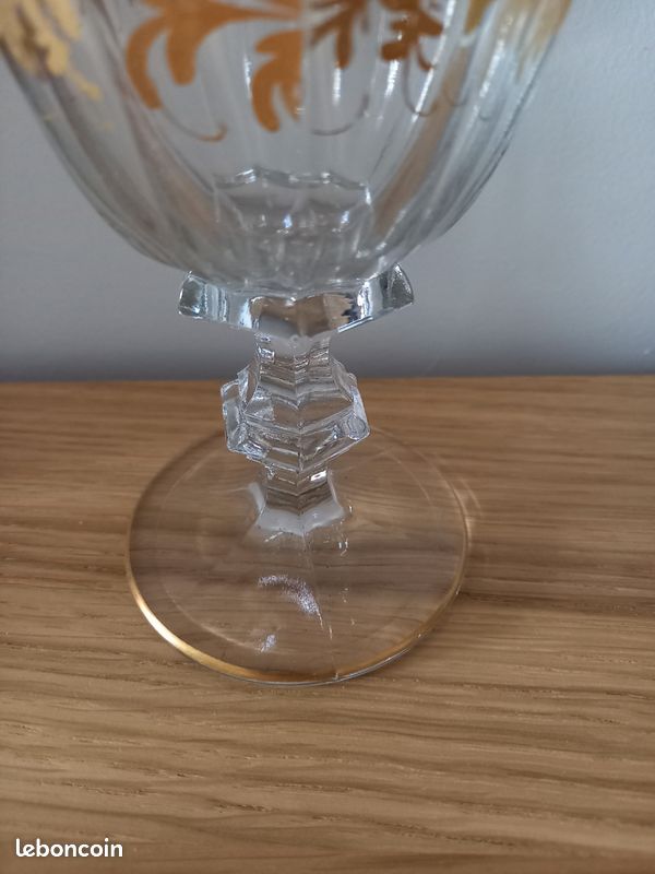 Verre à pied ancien Cristal (image 4)