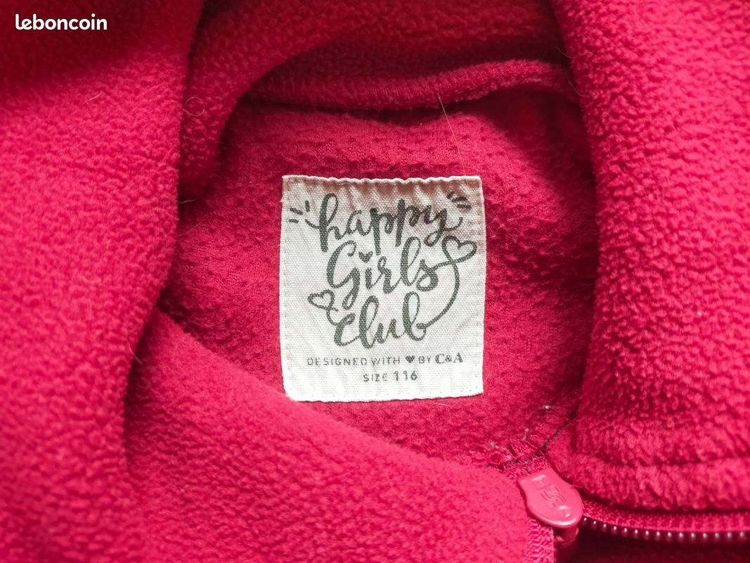 Pull à Capuche Rouge Garçon C&A - 11-12 Ans - Motif Noël, Coton Mélangé