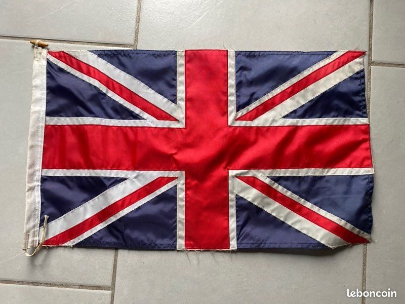 Ancien Grand drapeau Flamme Rovel Fanion garage vintage Automobilia No