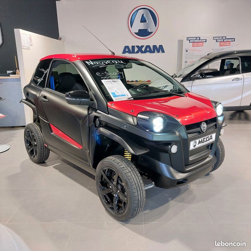 Mega escouty by aixam voiture sans permis 100 electrique aixam lille mabelle auto Voitures