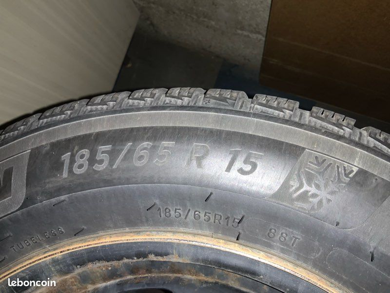 4 roues neige 185/65/15 michelin (image 3)