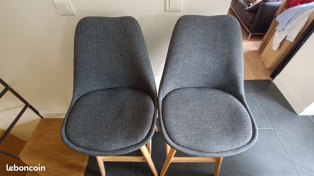 1 chaise hautes style scandinave Gris (image 1)