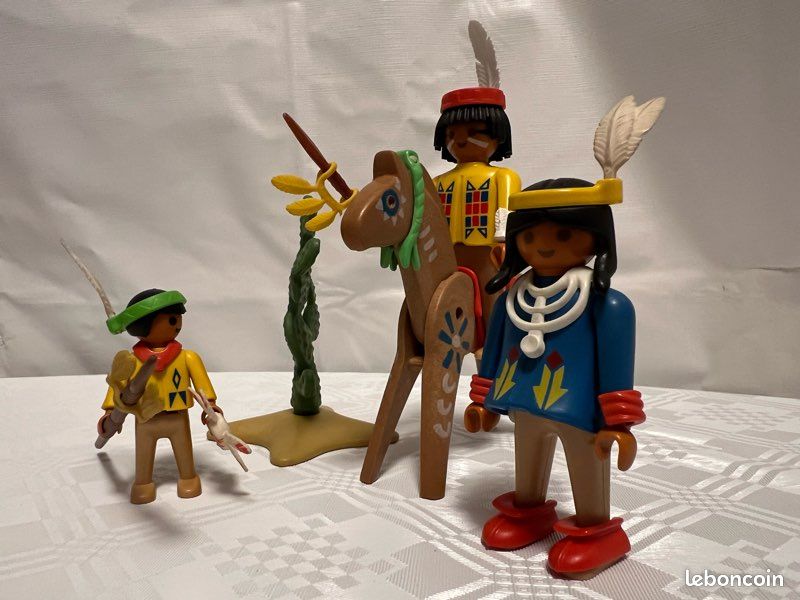 Playmobil Vintage 3396 (1989) famille d'indiens Jeux Jouets
