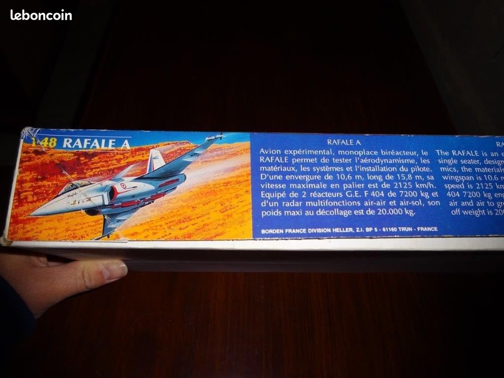MAQUETTE HELLER Rafale A 1/48 Complète Ref 80421 EUR 10,90 - FR