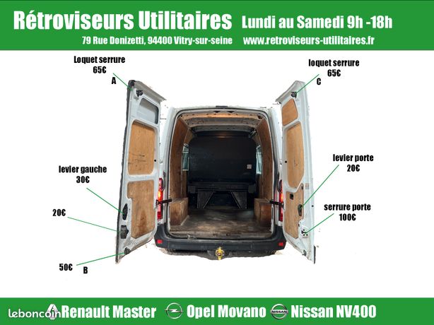 Baguette Panneau Porte Gauche Pour Renault Master 3, Opel Movano B, Nissan NV400 - Qualité OEM