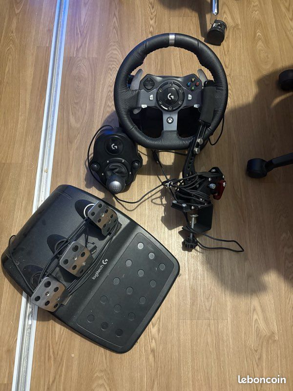 Volant Logitech g29 + levier de vitesse + frein à main (image 1)