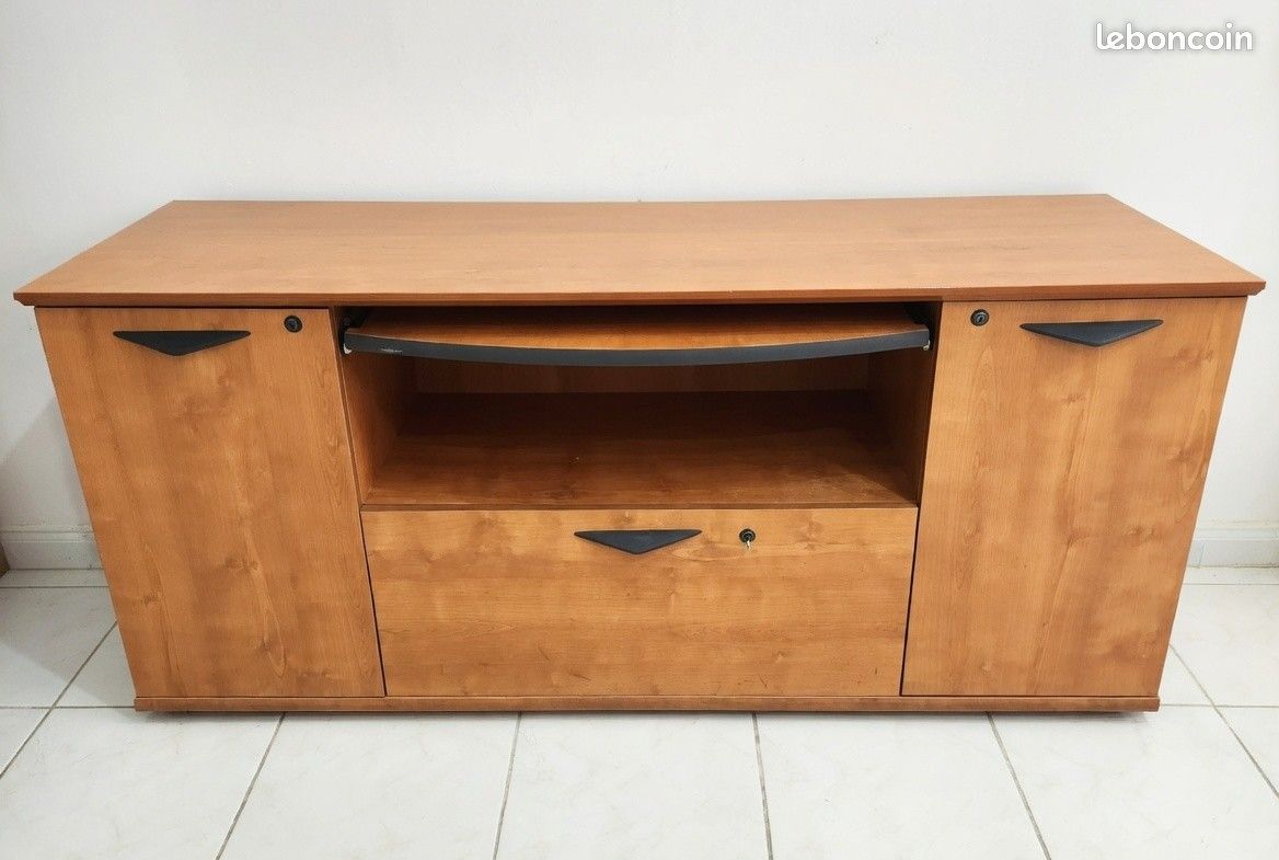 Meuble bas avec tablette bureau d’appoint (image 1)