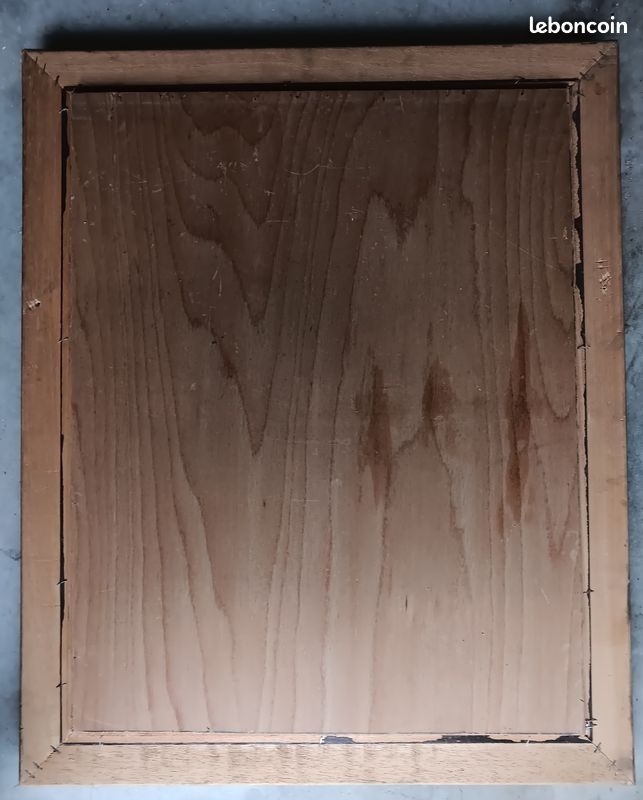 Tableau huile encadré, signé (image 3)