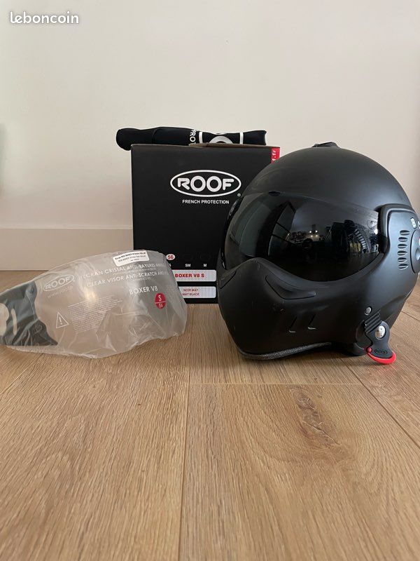 S56 Casque roof ro5 boxer v8 s noir mat (image 1)
