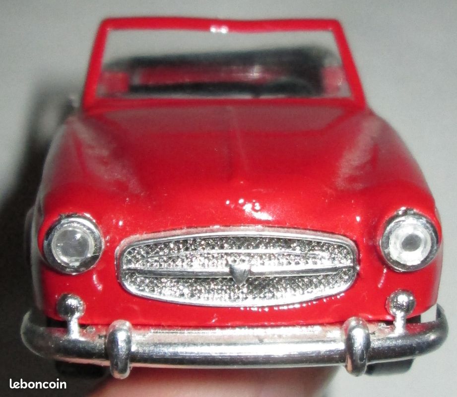 Modèle Réduit Peugeot 403 Cabriolet 1955 - Solido 1:43, Métal, Couleur Rouge, Occasion