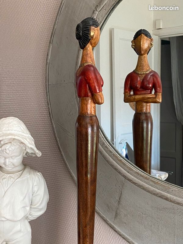 Statue en bois 68 cm (image 2)