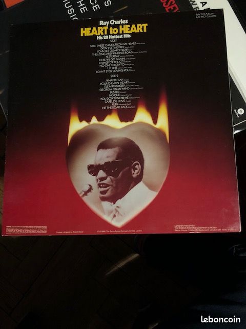 Vinyle Ray Charles – Heart To Heart (His 20 Hottest Hits) - 1980 (image 2)