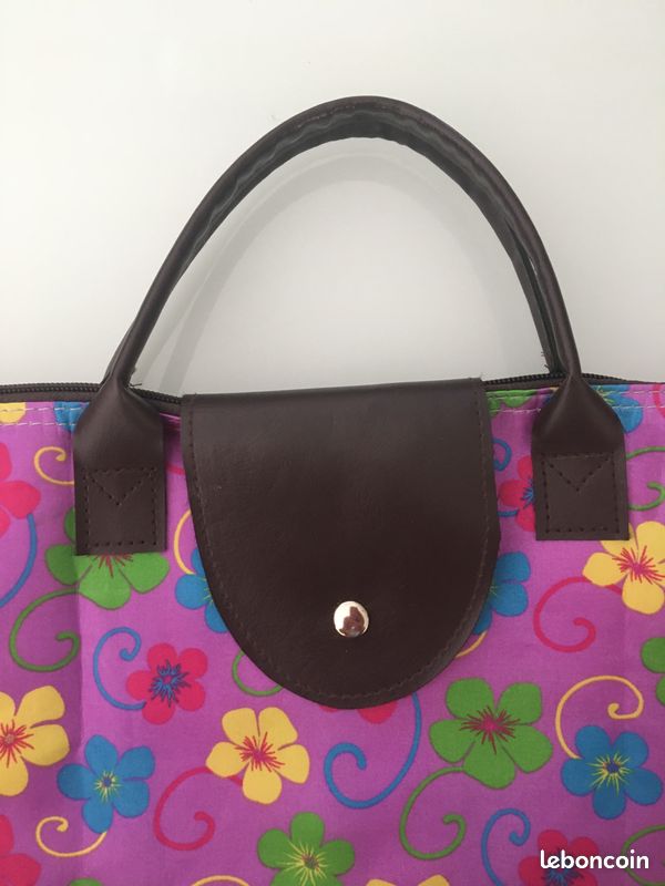 Sac cabas à fleurs pliable (image 2)