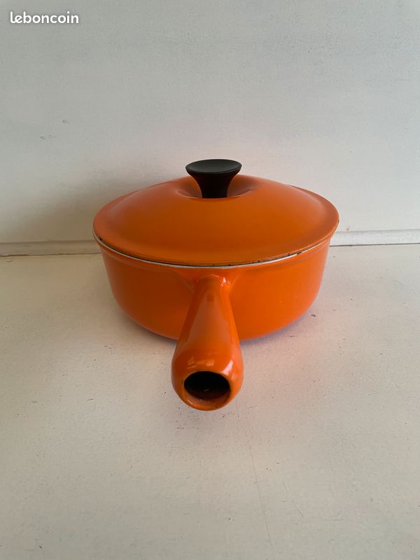 Cocotte Le Creuset 23 Cm Orange + Petit Plat 16 Cm - Très Bon état - Induction