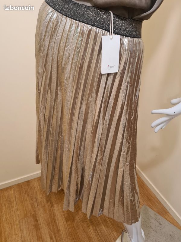 Jupe Corail Neuve Taille S Marque Ycoo - Viscose, étiquetée 47€, Neuf Avec étiquettes