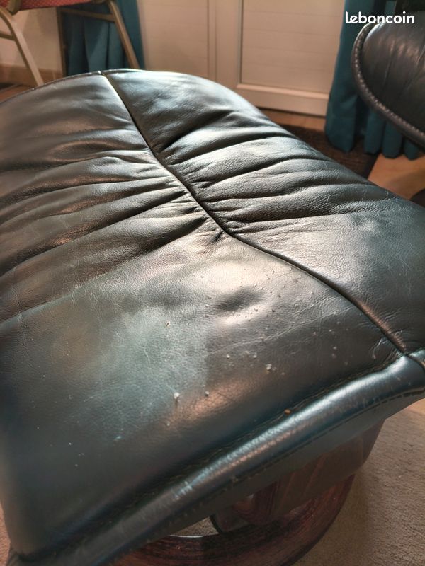 Fauteuil Stressless cuir véritable et repose-pied (image 5)