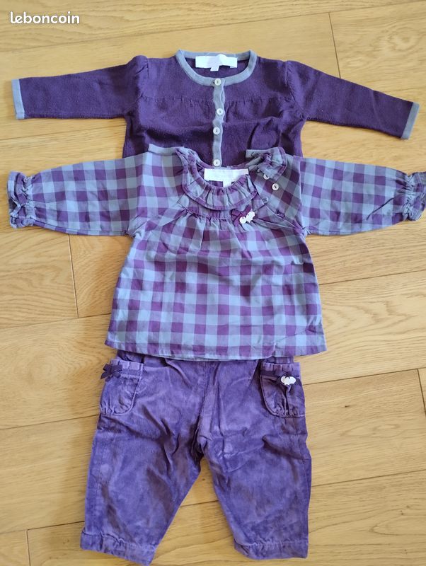 Ensemble fille Tartine et Chocolat 3mois (image 1)