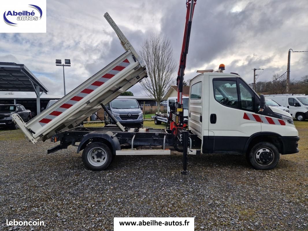 Iveco Daily CHASSIS CABINE 35C14 BENNE +GRUE (image 7)
