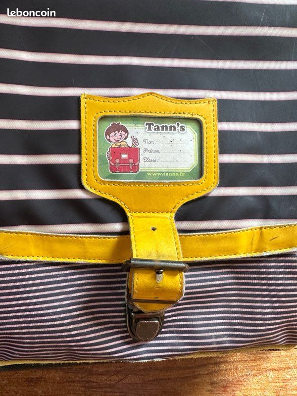 Cartable Scolaire Fille Petit Bateau - Taille Moyenne Bleu - Occasion En Très Bon État - Polyester