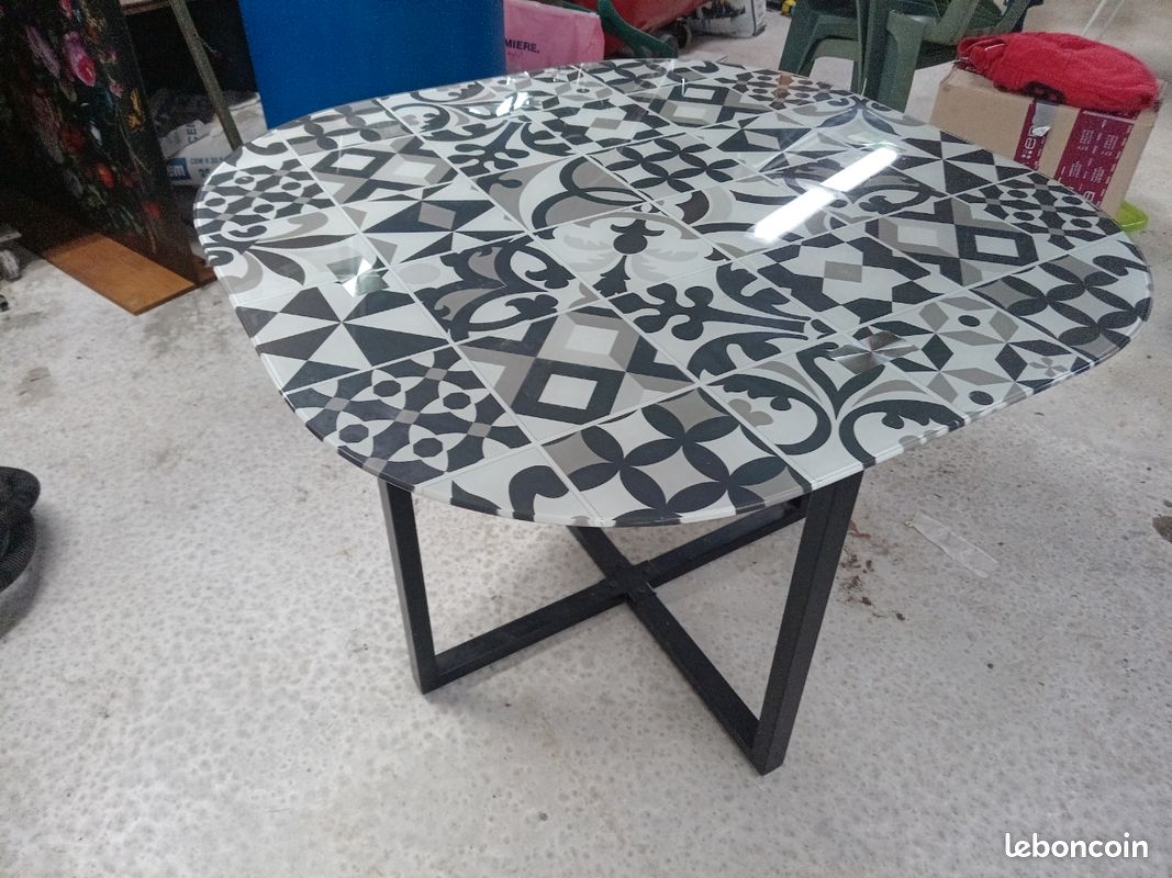 Table cuisine 1m/1m (image 2)