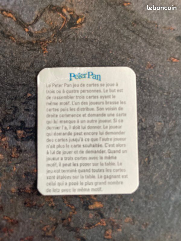 Jeu de 21 cartes miniatures Peter Pan (image 3)