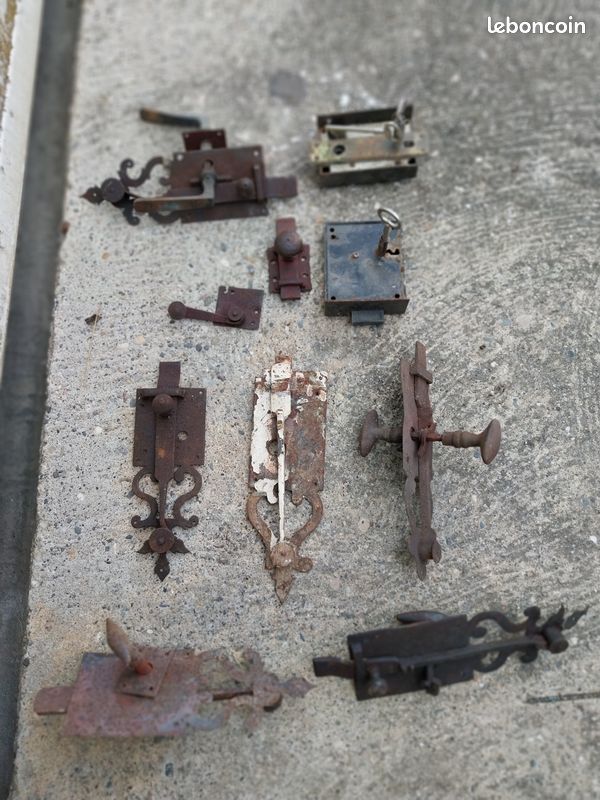 Lot poignées de porte placard anciennes (image 1)