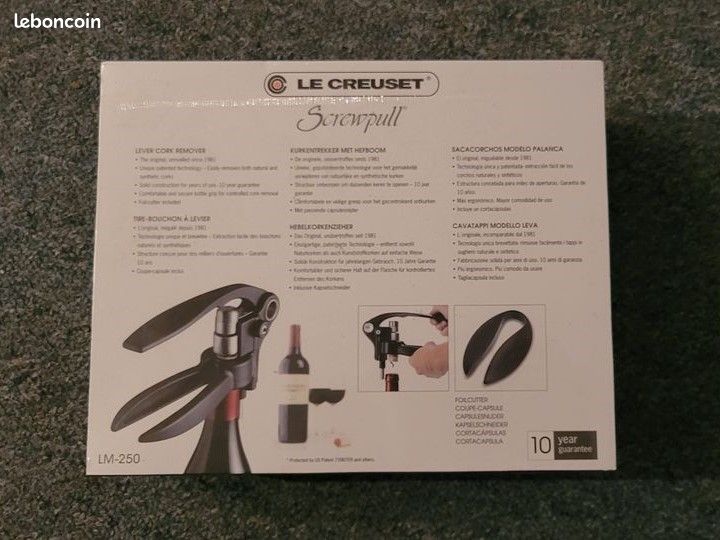 Tire-bouchon à levier Le Creuset LM-250 neuf (image 2)
