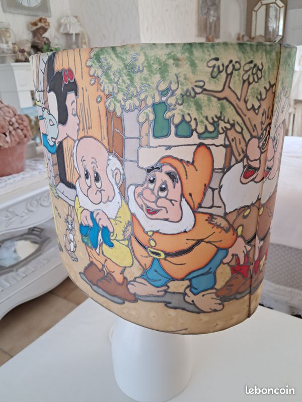 Belle lampe sur pied en bois peint (image 11)