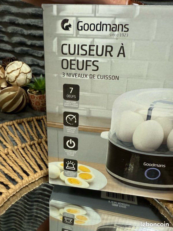 EJ.life Cuiseur à œufs électrique multifonctionnel 2 en 1 Cuiseur à