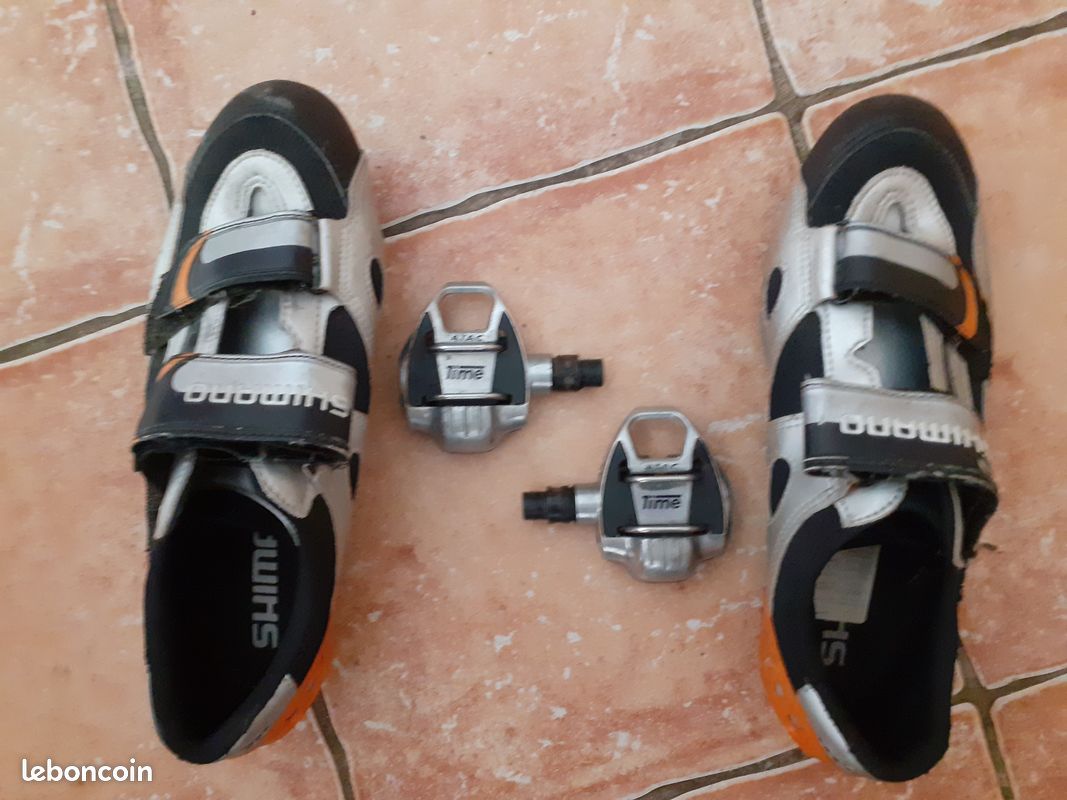 Pédales TIME + Chaussure SHIMANO Taille 43 (image 1)