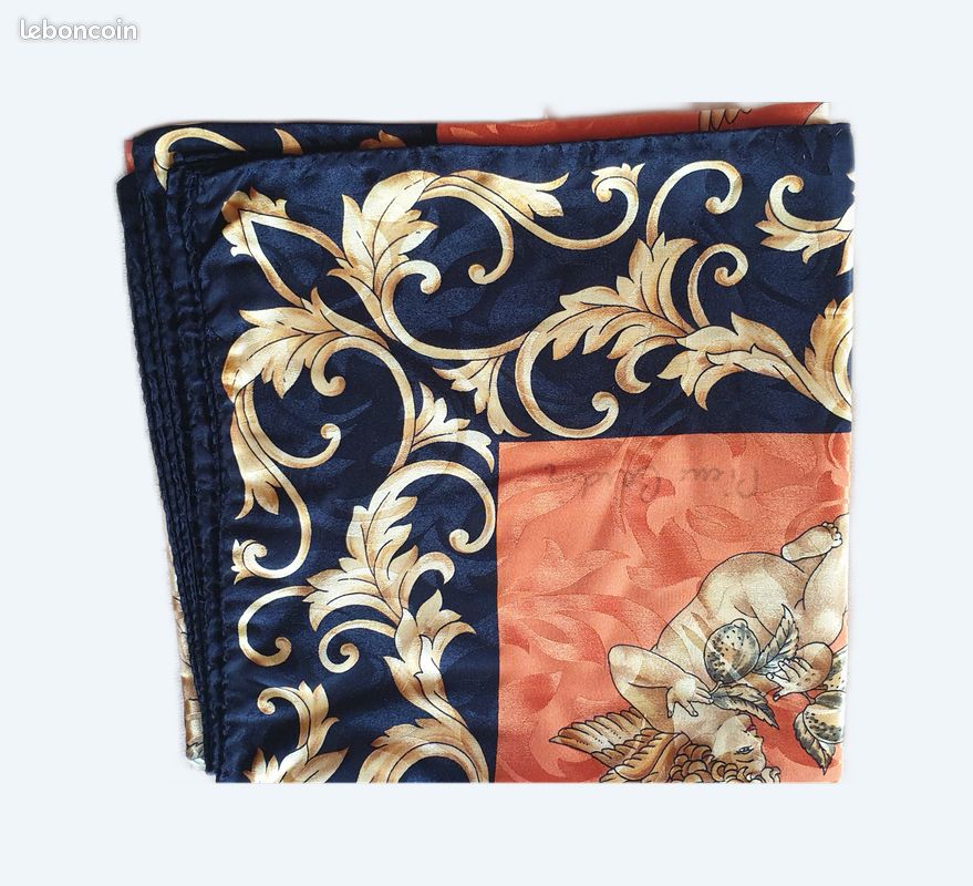 Foulard Bleu En Polyester - Neuf Avec étiquettes - Femme - Sans Marque