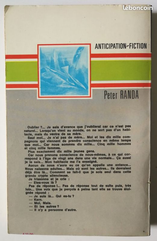 Livre GENERATION SPONTANEE de Peter RANDA (image 2)