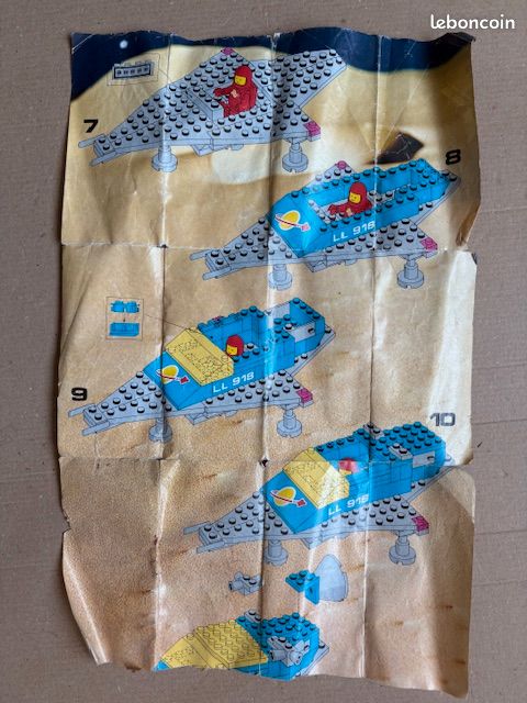 Notice ancienne 1979 de montage LEGO N°918 space transport (image 2)