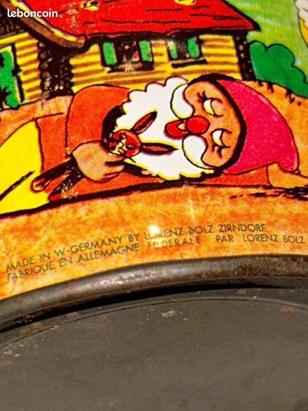 Walt Disney Moulin à musique année 50 tôle lithographiée
