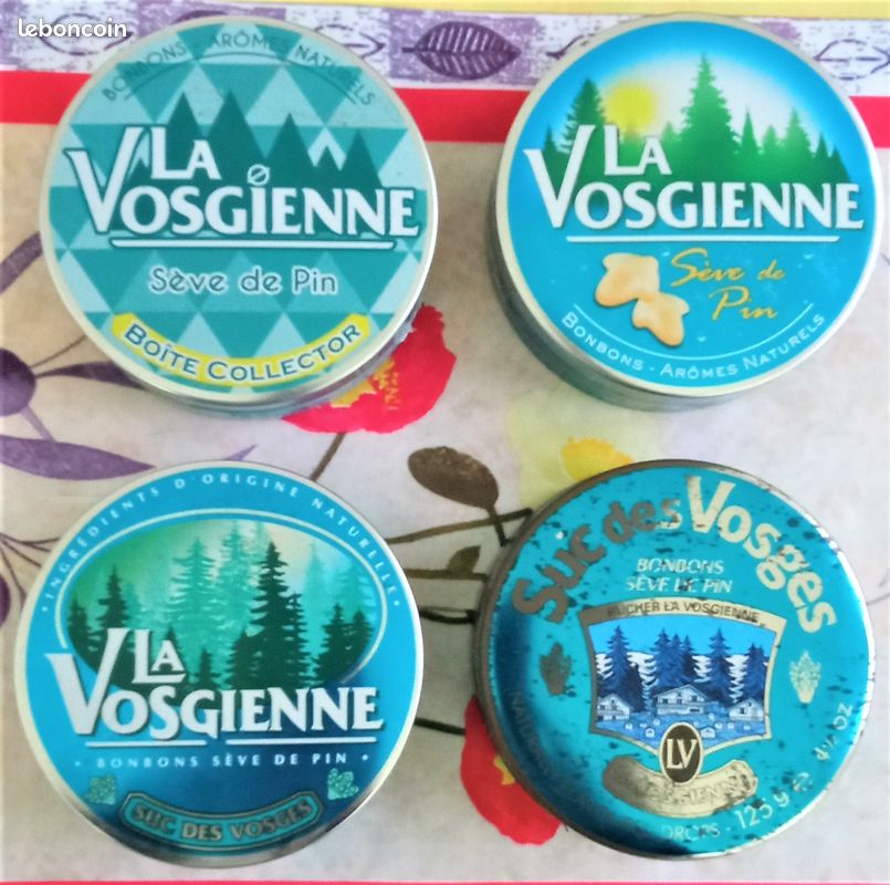 Boîte En étain Ancienne La Vosgienne - Bienfaits Des Vosges - Vintage France