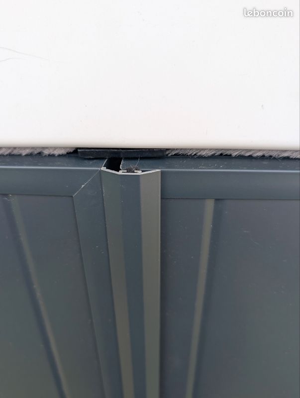 Grand volet en aluminium isolé 130x225x6 CM gris (image 17)