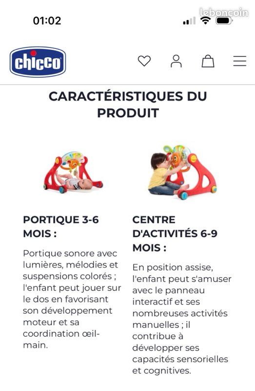 Portique multi-activités 4 en 1 Chicco et lot de 11 jouets (image 10)