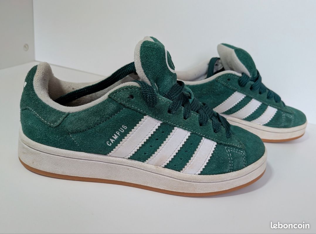 Basket Adidas Campus 38 verte femme - Chaussures