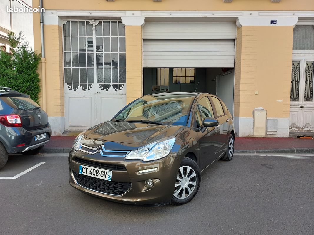 Citroen C3 1.4 HDI 70 Confort BVM5, 116.109km certifiés, 2ème main depuis 2015, Origine France, Révisée avec dossier d'entretien complet, 28 photos grand format disponibles (image 1)