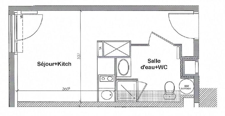 Appartement a louer villeneuve-la-garenne - 1 pièce(s) - 21 m2 - Surfyn